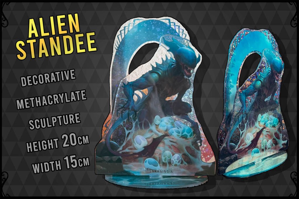 Figura standee Alien con estilo místico